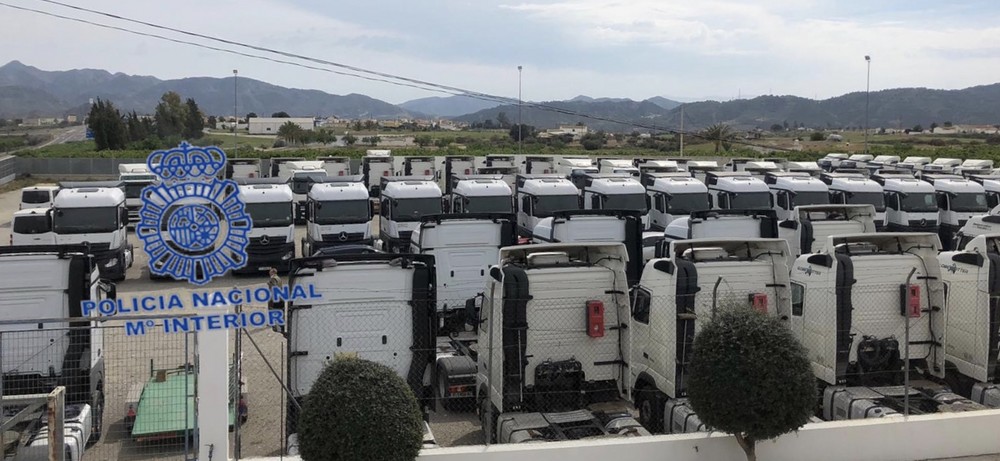 La Policía Nacional recupera 50 cabezas tractoras de camión sustraídas, 39 de ellas en Almería, de un valor aproximado de 5 millones de euros