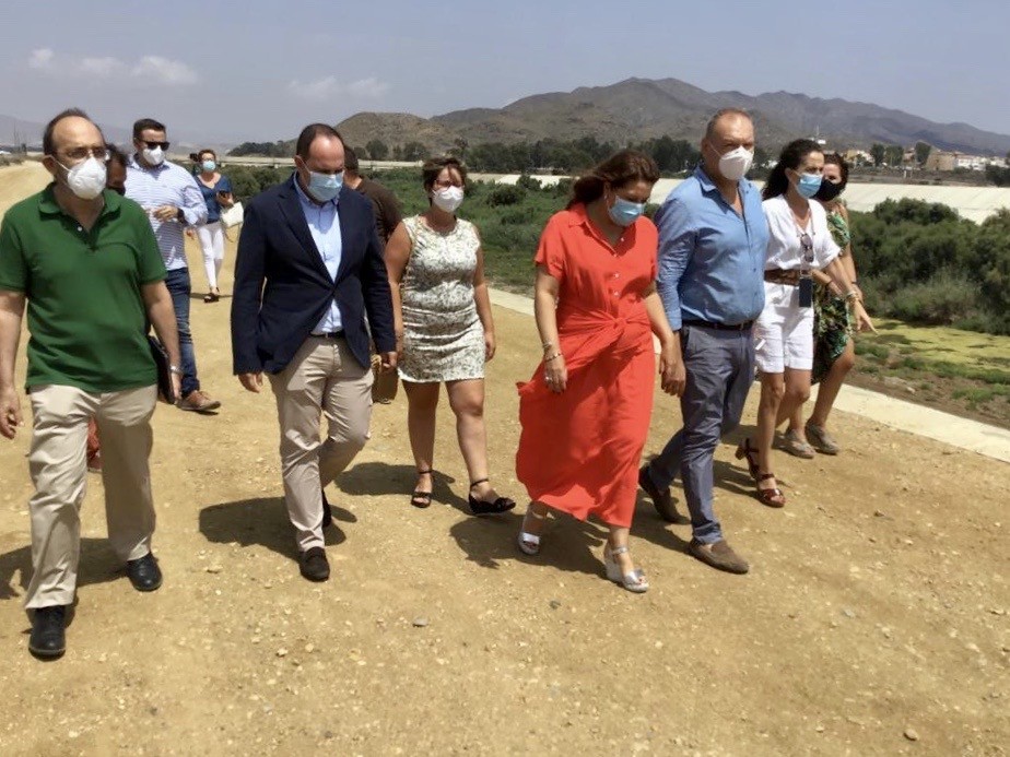 Finalizadas las obras de encauzamiento de la desembocadura del Almanzora