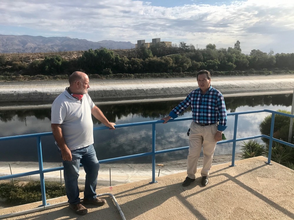 El presidente de FERAL visita las instalaciones de CGUAL ante los cortes temporales de suministro a los regantes   que tendrán lugar este mes