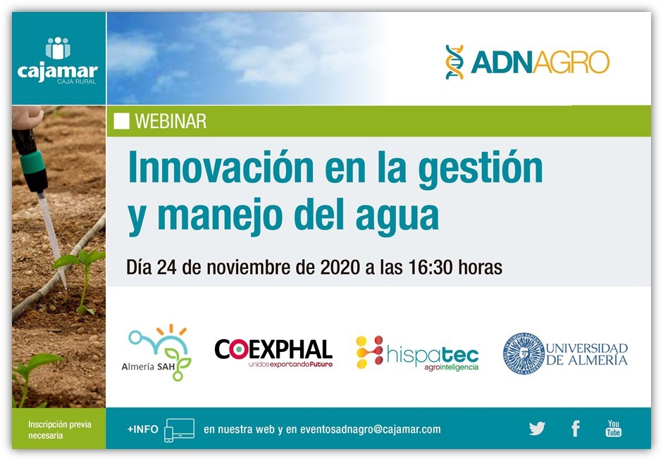 Cajamar celebra una webinar sobre innovación en la gestión y manejo del agua