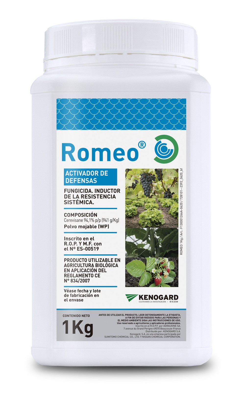Romeo® fungicida ecológico, inductor de las defensas naturales de la planta, con efecto bioestimulante