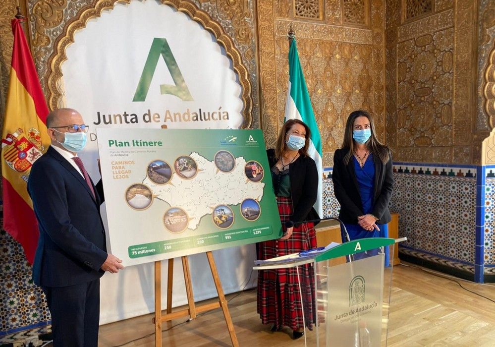 La Junta invierte 75 millones en caminos rurales de 200 municipios de toda Andalucía