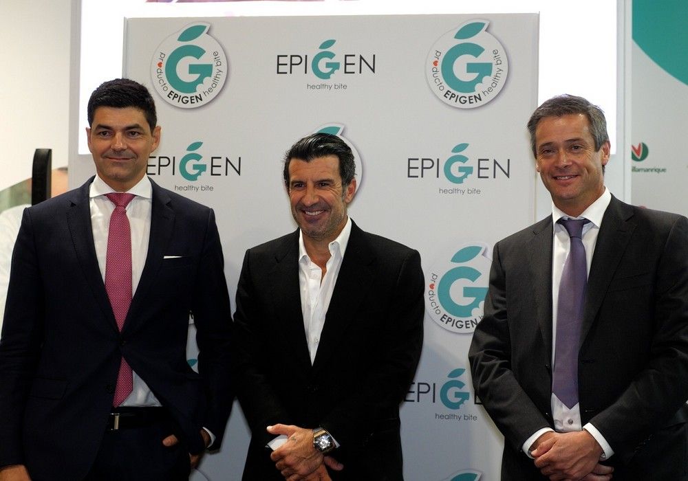Luis Figo embajador del sello de salud Epigen Healthy Bite, un proyecto que ayudará a mucha gente a mejorar su calidad de vida
