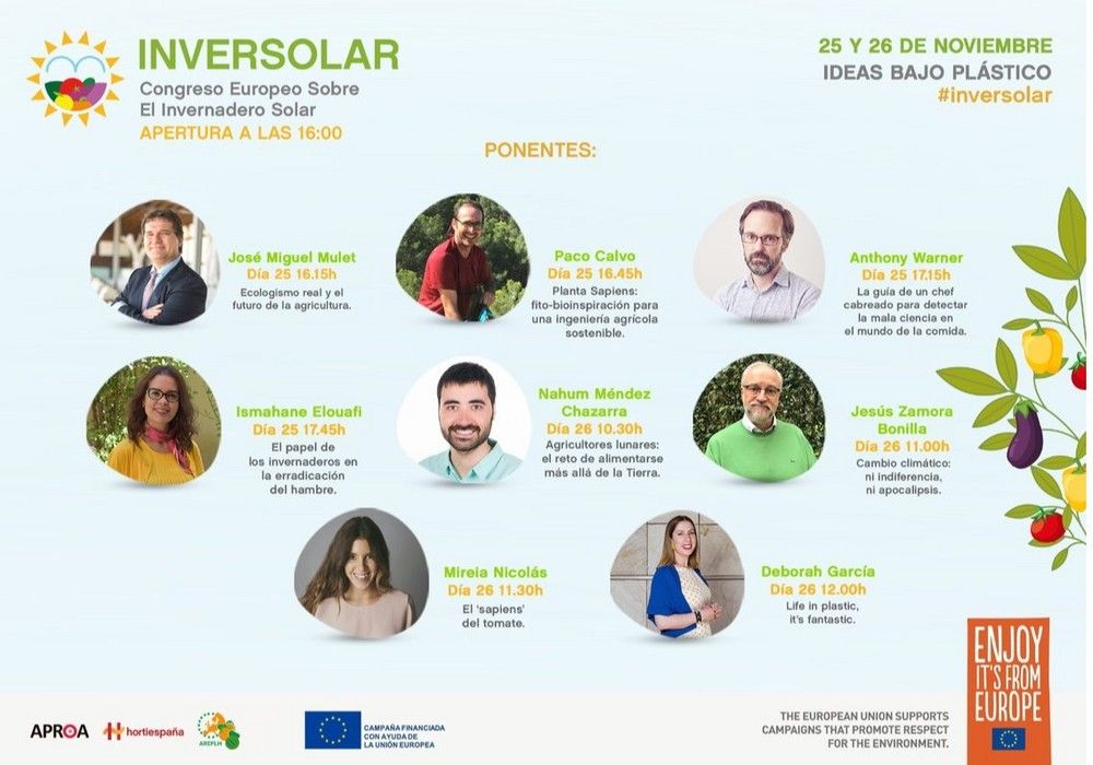  Destacados científicos y divulgadores mostrarán la realidad de los invernaderos solares en el II Congreso Inversolar