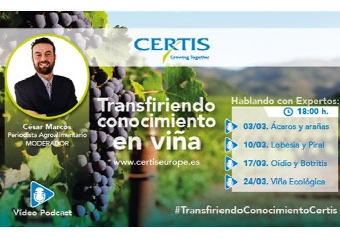 Certis apuesta por la formación con el ciclo de Vídeo Podcasts “Transfiriendo Conocimiento en Viña”