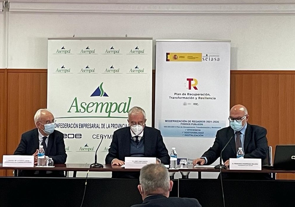 SEIASA y Asempal celebran una jornada informativa sobre colaboración público-privada en las actuaciones de modernización de regadíos del Plan de Recuperación