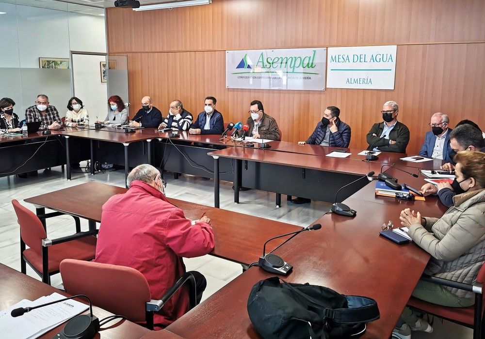 La Mesa del Agua de Almería valora de forma positiva que el Gobierno atienda sus peticiones y fije un precio máximo del agua desalada para riego