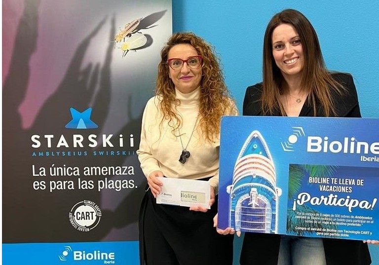 Josefa Hernández, de Consumomar, ganadora del viaje sorteado por Bioline Iberia