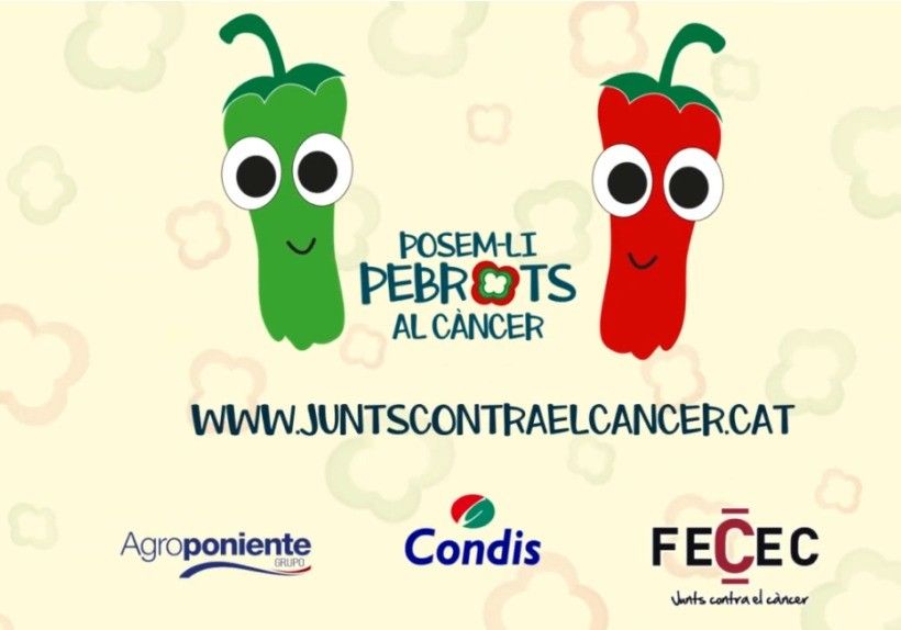 GRUPO AGROPONIENTE ha participado, un año más, en la VIII Campaña ‘Pimientos contra el Cáncer', junto a la FECEC y Supermercados Condis