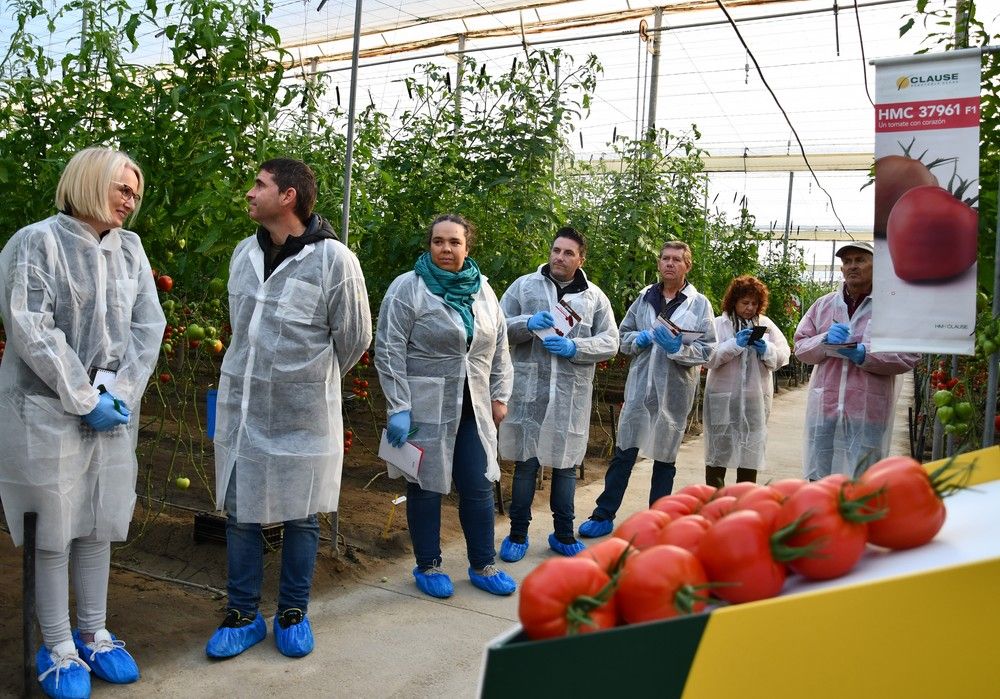 La finca vitrina de tomate de HM.CLAUSE se abre a los técnicos especializados del campo
