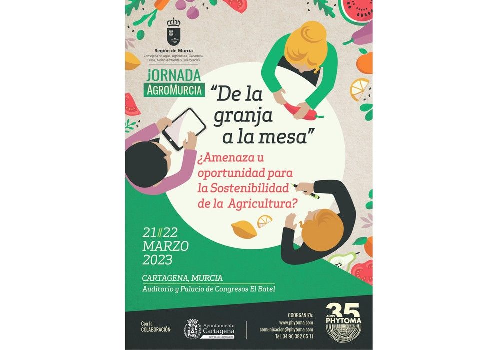 AgroMurcia convoca a todo el sector para analizar y debatir el impacto de la estrategia europea De la granja a la mesa