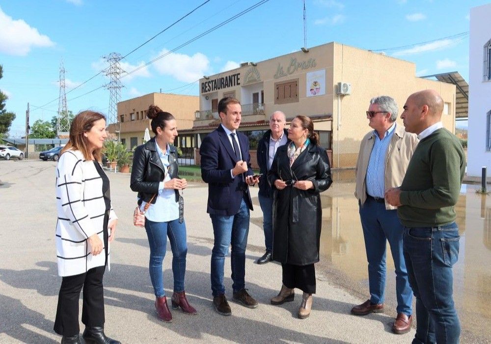 La consejera destaca el alivio que supone la lluvia del Levante almeriense para el campo y el abastecimiento
