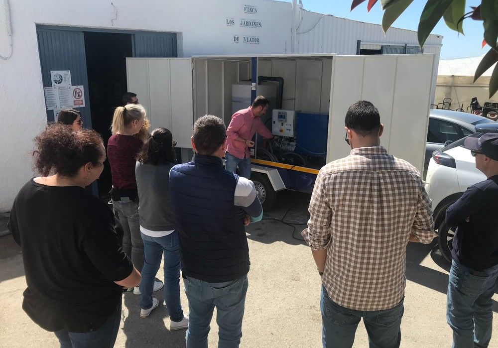 Los técnicos de Grupo Agroponiente conocen de primera mano el sistema de nanoburbujas de la empresa americana Moleaer