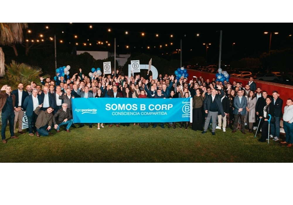 Grupo Agroponiente vuelve a distinguirse en el  tejido empresarial almeriense y en el sector agro: es reconocida como empresa B Corp
