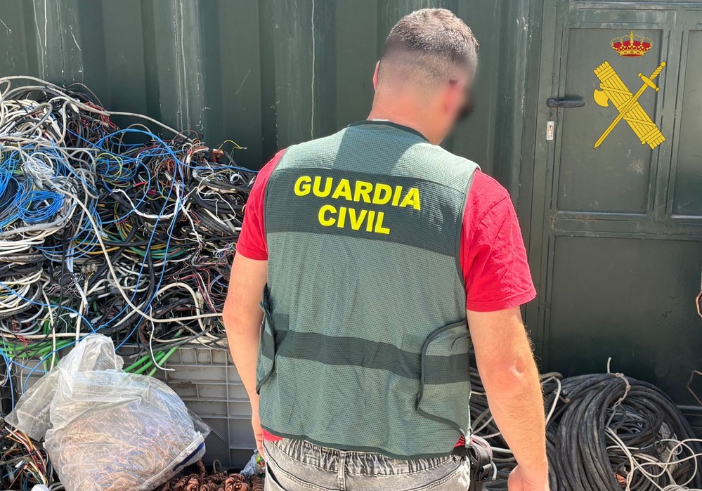 Recuperados 114 kilogramos de cableado de cobre sustraídos en una explotación agrícola de Níjar